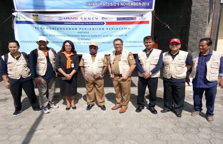 Ini Kerjasama Dinkes Papua dan PT Pos Indonesia Tanggulangi TBC 